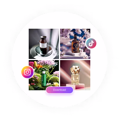 Product images to post on social media