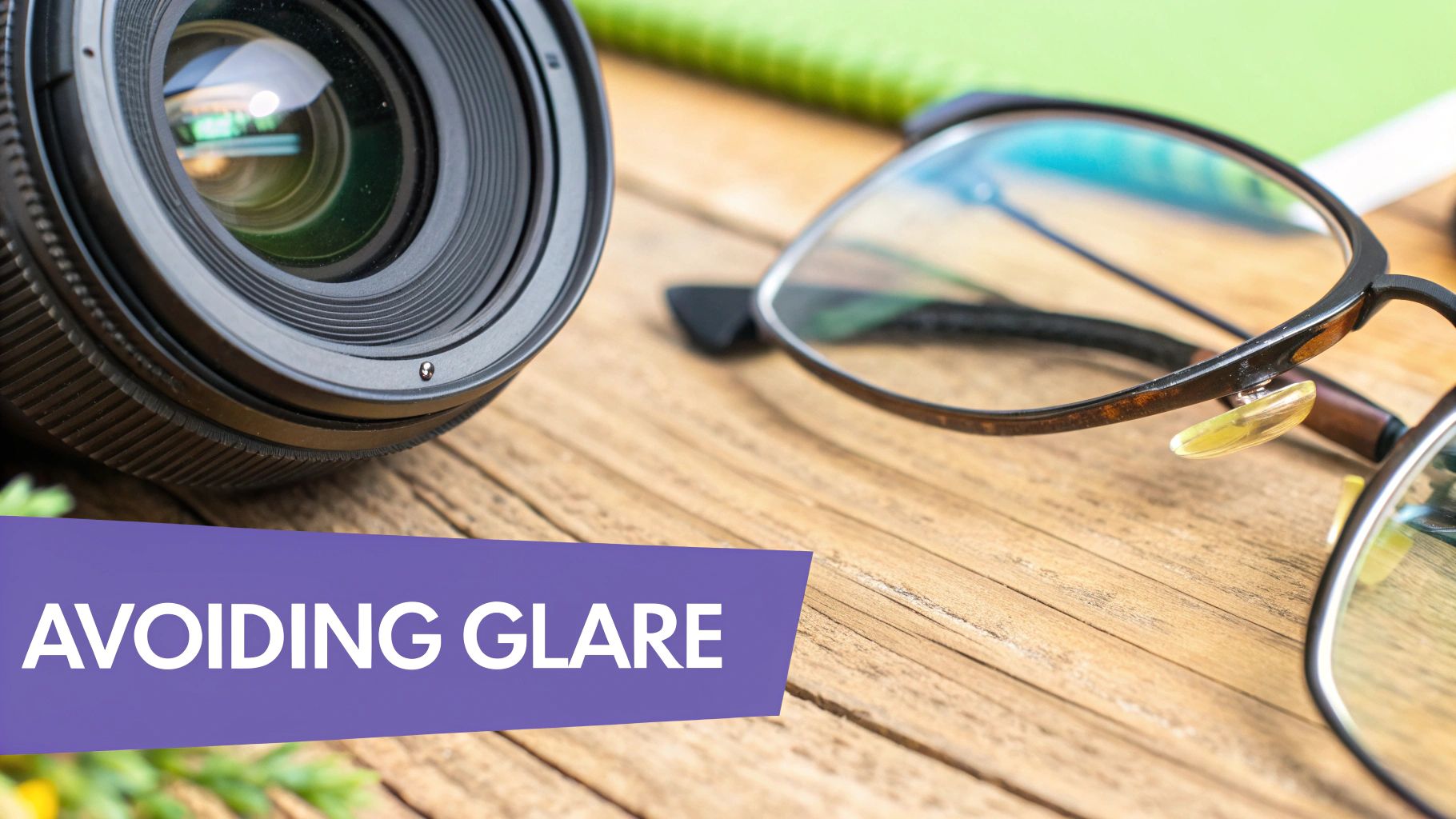 Software tools removing glare from photos