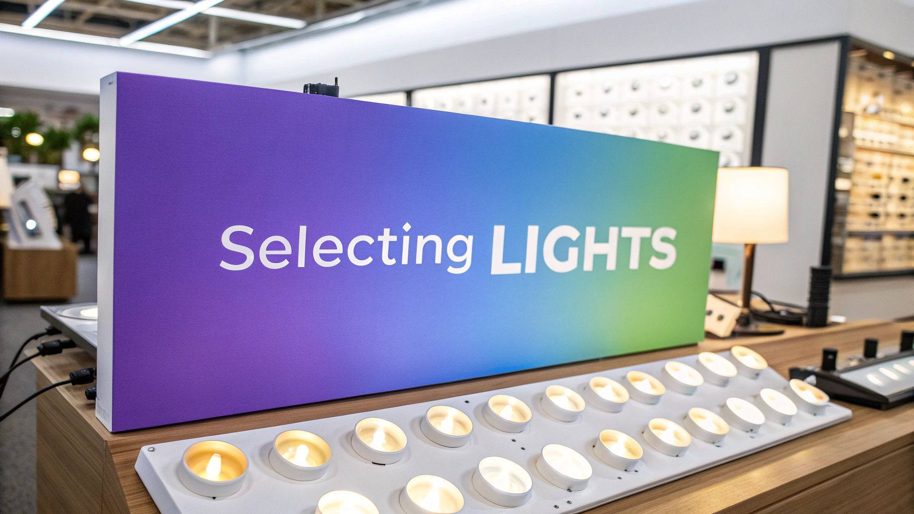 Lighting setup with softbox