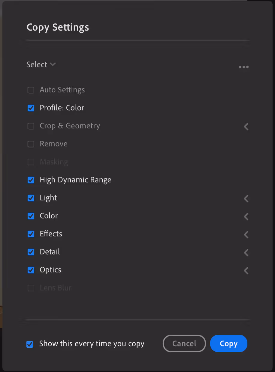 Make Basic Global Adjustments