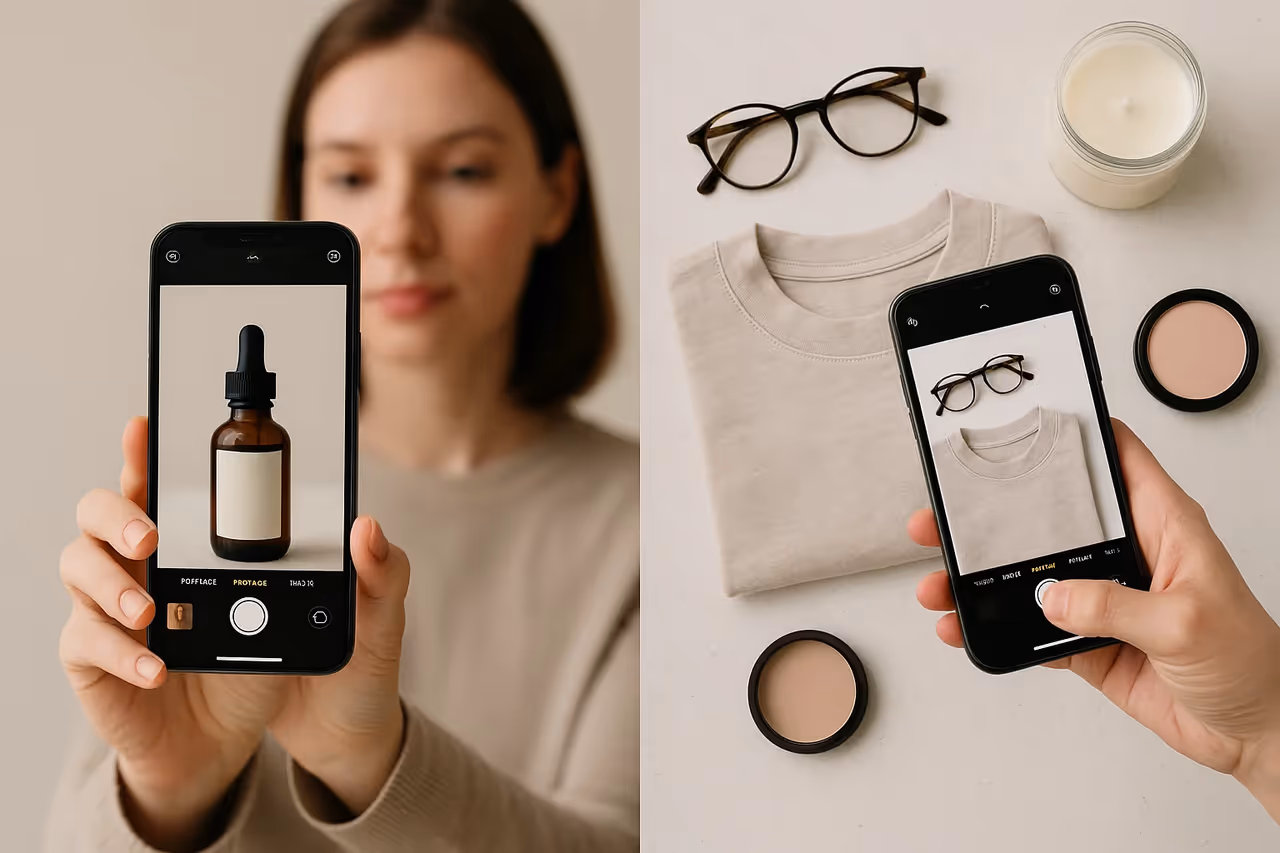 Use Portrait Mode and Flat Lays for Variety